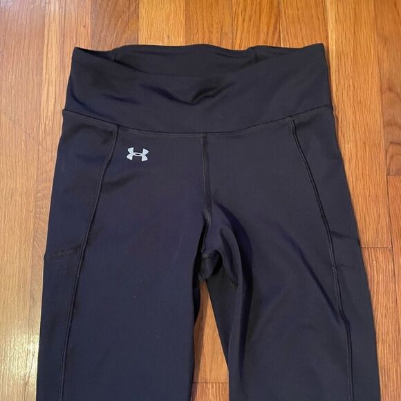 UNDER ARMOUR | black blue cropped leggings S - Picture 3 of 7